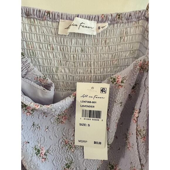 ✨ All in Favor Spaghetti Strap Mini Dress – Ruched Back | Lavender | Small | NWT - Picture 5 of 6